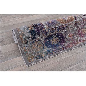 Muratap Picasso Feraghan Vloerkleed Vintage - Multi / Beige - 300x400 CM - Laagpolig Vloerkleed Retro, Klassiek