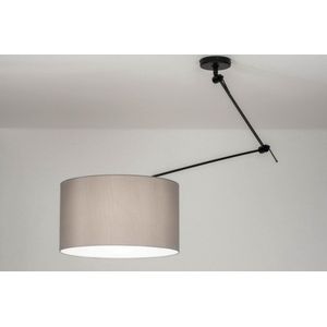 Lumidora Hanglamp 30741 - BRISBANE - E27 - Zwart - Grijs - Metaal - ⌀ 45 cm