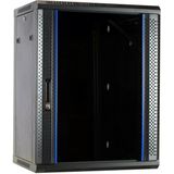 DSIT 15U wandkast ongemonteerd met glazen deur 600x600x770mm (BxDxH) - serverbehuizing - serverrack - serverkast