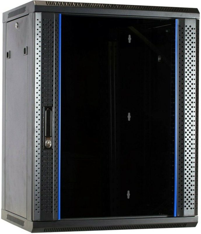 DSIT 15U wandkast ongemonteerd met glazen deur 600x600x770mm (BxDxH) - serverbehuizing - serverrack - serverkast
