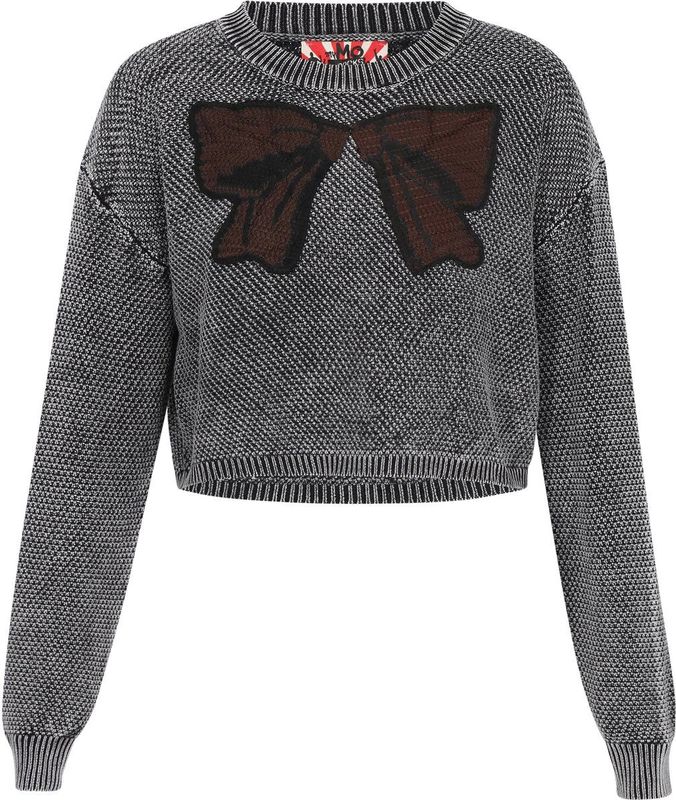 myMo - ROCKS - Trui - Bruin - Zwart - Wit - Knitwear - Lange Mouw