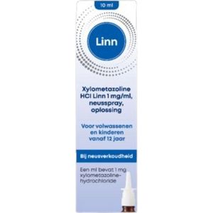 Linn Xylometazoline HCL 1,0 mg/ml Neusspray - 2 x 10 ml - Voordeelverpakking