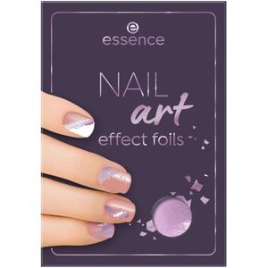 Nail art effect foils - nagelfolies met effect - nagelfolie roze metallic - flakes alluminium pink