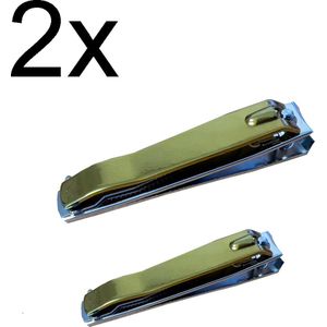 Nagelknipper Set Metal Goud | 8 cm | 5,5 cm | RVS | Nagelschaar | Nagel Knipper | Nagelknippers
