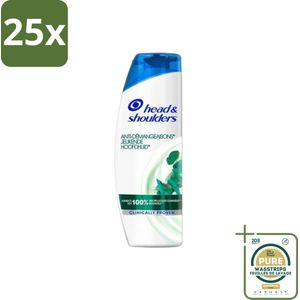 25 x Head & Shoulders - Anti-Roos Shampoo - Jeukende Hoofdhuid - 285 ml - Grootverpakking - Anti-roos Shampoo - Jeukende Hoofdhuid - Schuppenvrij Haar - Hoofdhuid Verzorging - Roosvrij Haar