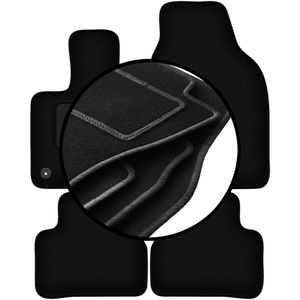 Complete set veloursmatten voor: Fiat E-500 / 500 Electric hatchback (2020-)