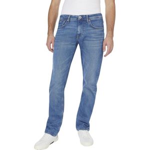 Pepe Jeans Heren Jeans Broeken CASH regular/straight Fit Blauw 34W / 34L Volwassenen