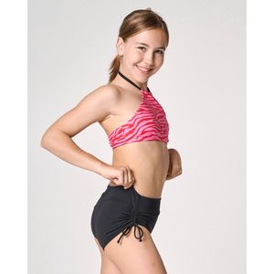 Moodies menstruatie zwemkleding (meiden) - Menstruatie Bikinibroekje - Boxer - light kruisje - Zwart - maat XXS(140/146) - Period underwear