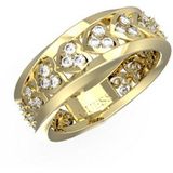 Guess - Ring - Geel Goud - Roestvast Staal - Zirkoon