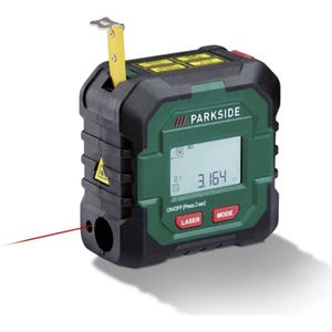 PARKSIDE® Rolmaat - Afstandsmeter - Multifunctionele Digitale Laser en rolmaat - Elektrische Rolmaat - Geïntegreerde Accu - Laser bereik tot 50M