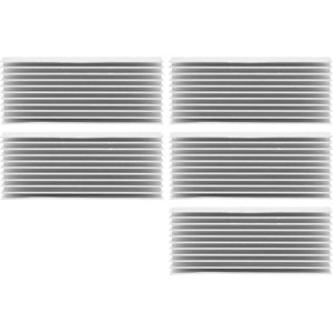 Aluminium koellichamen voor warmteafvoer - 5 stuks CPU-plaat 40 x 20 x 100 mm