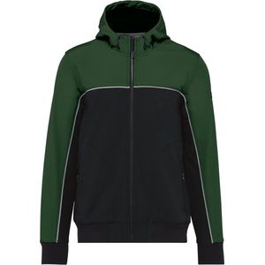 Jas Unisex XS WK. Designed To Work Lange mouw Black / Forest Green 96% Polyester, 4% Elasthan