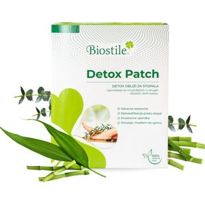 Biostile – Detox Patch – Ontgiftingspleisters met Hout - Bamboeazijn, Eucalyptus en Tourmalijn – Ondersteunt Ontgifting en Immuniteit – 10 Stuks