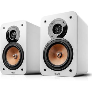 Teufel ULTIMA 20 - Hifi-Boekenplankspeakers - Wit - Set van 2 - 50 Watt - Bassreflex-ontwerp
