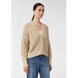 comma - Strickjacke - Katoenen Vest - Korte Relaxed Fit