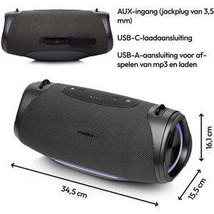 Medion - LIFE P61762 - Draagbare Bluetooth-luidspreker - Zwart - Bluetooth