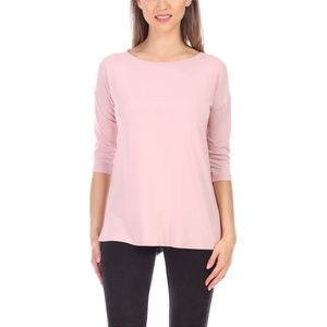 Merry Styl – Overhemd – Lang - Met Kant – Poederroze – M - MS-MS10-318-BL