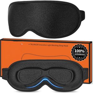 PromoHome Slaapmasker 100% Lichtdicht - Comfortabel Nachtmasker voor Mannen en Vrouwen - Zacht Ademend Materiaal - Ideaal voor Slapen, Dutjes, Mediteren en Reizen - Zwart