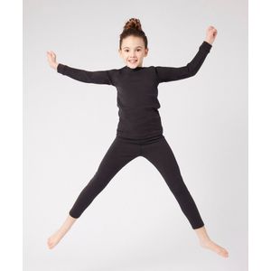 Damart - Kinder-T-shirt ronde hals comfort Thermolactyl 4 - Kinderen - Zwart - 6 JAAR