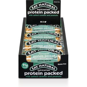 Eat Natural fruit & nut bars - Salted caramel en pinda's - Proteïn packed - 12 x 45 gram