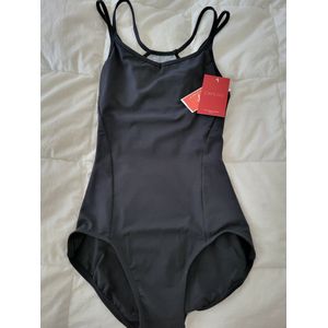 Capezio - Diamond Racer Back Leotard - Balletpakje - BLK - ZWART- MC817W - XS