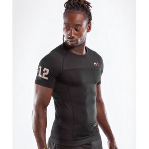 Venum Loma 08-12 Rash Guard Compressie T-shirt S/S Zwart - XXL