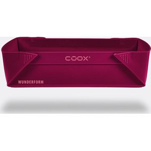 Coox - siliconen wondervorm - ovenvorm - ovenschaal - bakvorm - maat M - donkerrood