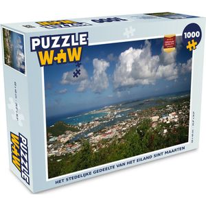 Puzzel Het stedelijke gedeelte van het eiland Sint Maarten - Legpuzzel - Puzzel 1000 stukjes volwassenen