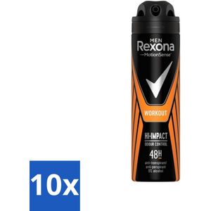 10 x Rexona Men - MotionSense - Deodorant Spray - Anti-transpirant - 150 ml - MotionSense - 48 Uur Bescherming - Frisse Geur