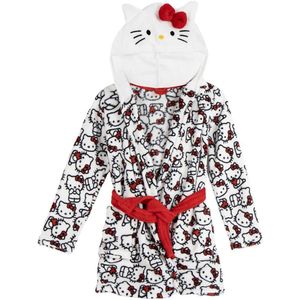 Hello Kitty Badjas – Meisjes & Dames – Zachte Fleece met Capuchon – Warm & Comfortabel – Officieel Sanrio