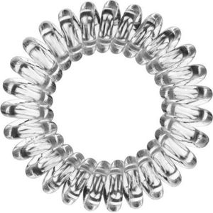 5  Stuks - Haarelastiekjes Spiraal Telefoonkabel Stevig Spiralen Elastieken - Transparant