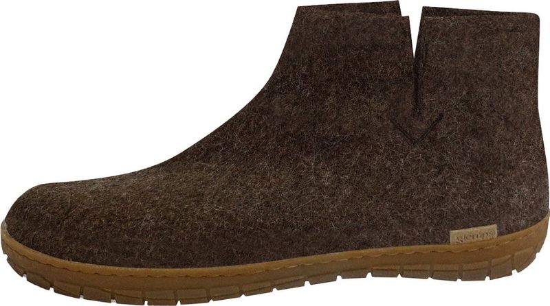 glerups Dames en Heren Enkellaarsjes Naturkautschuksohle