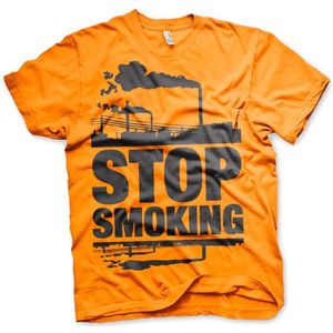 Hybris Stop Smoking T-Shirt Orange-S