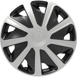 HP - Wieldoppen - R15 - Antraciet-grijs - 4 Stuks - Stootvast ABS