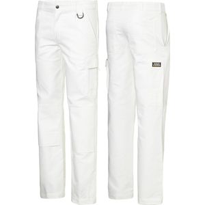Ultimate Workwear - Standaard Werkbroek DAVOS - 100% katoen 320 gr/m2- Wit