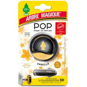 Autoluchtverfrisser - Lucht verfrisser voor in de auto - Auto geur - Ambre Magique - Parfum - Vanilla  - 3D pop.