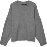 VERO MODA - VMBOOM - Trui - Grijs Gemêleerd - Losse Pasvorm