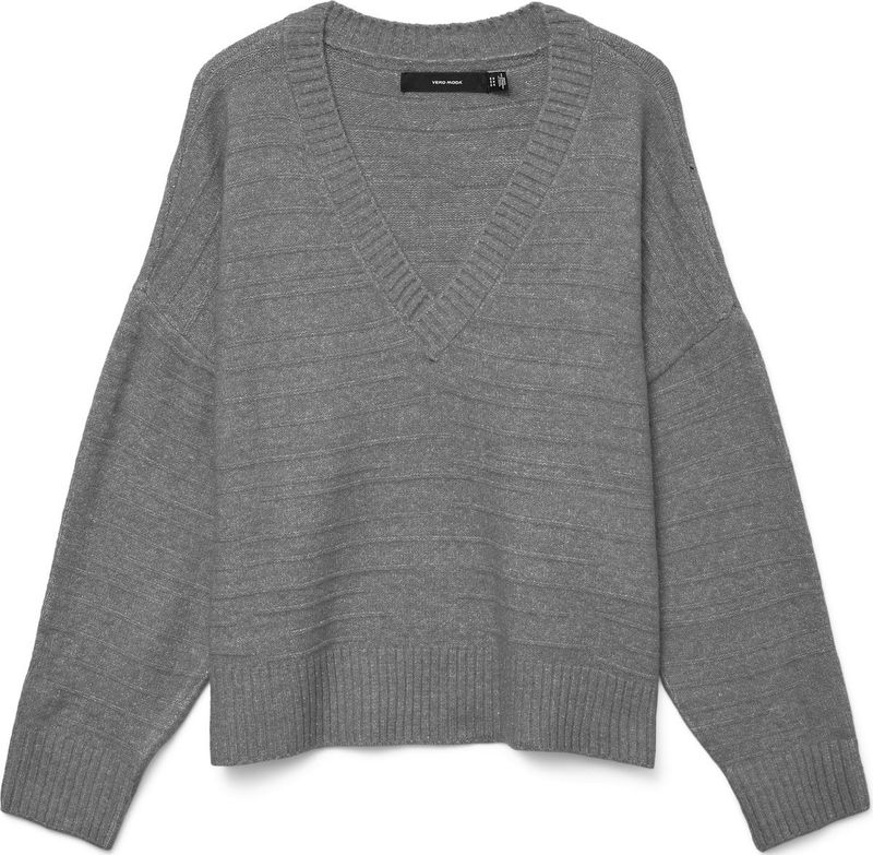 VERO MODA - VMBOOM - Trui - Grijs Gemêleerd - Losse Pasvorm