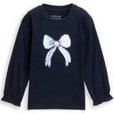 Tom Tailor Shirt met lange mouwen en omkeerbare pailletten