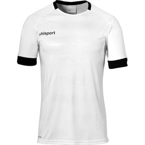 Uhlsport Division 2.0 Shirt Korte Mouw Heren - Wit / Zwart | Maat: M