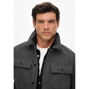 Superdry - Merchant Visgraat Overshirt - Heren - Lange mouwen shirts