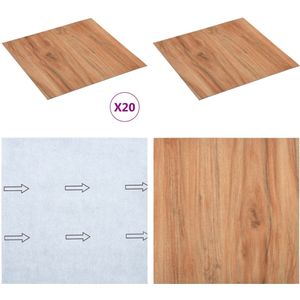 vidaXL Vloerplanken 20 st zelfklevend 1,86 m² PVC naturel - Vloerplank - Vloerplanken - Vloertegel - Vloertegels