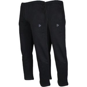 2-Pack Donnay Joggingbroek rechte pijp - Sportbroek - Heren - Maat XXXL - Zwart