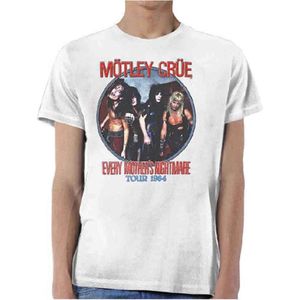 Motley Crue - Every Mothers Nightmare Heren T-shirt - S - Wit
