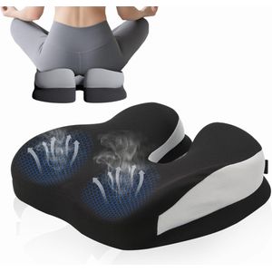 Unyqoos® Ergonomisch Orthopedisch Zitkussen voor Langdurig Comfort en Ondersteuning