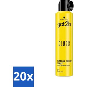 Got2b Glued Extreme Freeze Haarspray 300 ml - Bulkverpakking - 20 stuks