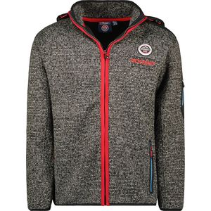Warm Fleece Vest Met Capuchon Geographical Norway Zwart - XXL