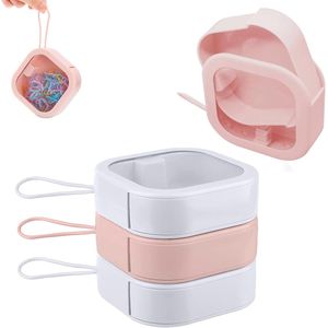 4 Stuks Haar Bobbles Organiser Box - Haar Bobbles Dispenser - Draagbare Reishouder - Sieraden Box - Kleine Wattenstaafjes Organizer - Haar Clips - Sieraden