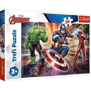 Trefl - Puzzles - ""24 Maxi"" - In the world of Avengers / Disney Marvel The Avengers