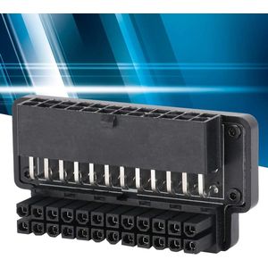 24Pin Female naar 24pin Male 90 Graden Power Adapter voor Desktops PC Voeding